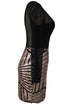 Long Sleeves Mesh Shadow Sequin Bottom Dress